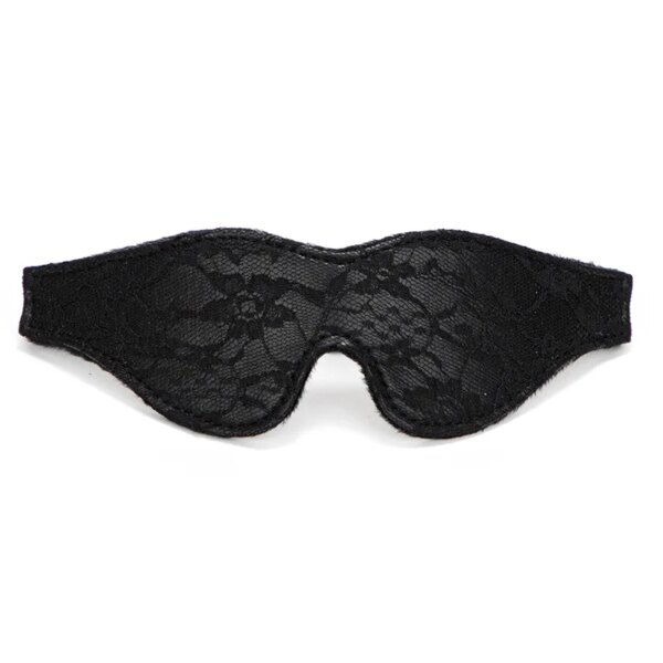 Bondage Lace Eye Mask Blindfold – Elegant BDSM Masquerade Accessory