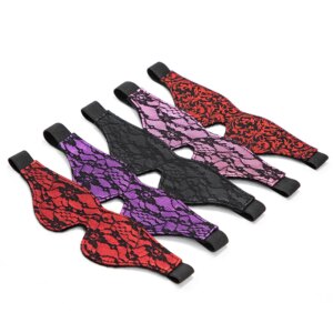 Bondage Lace Eye Mask Blindfold – Elegant BDSM Masquerade Accessory