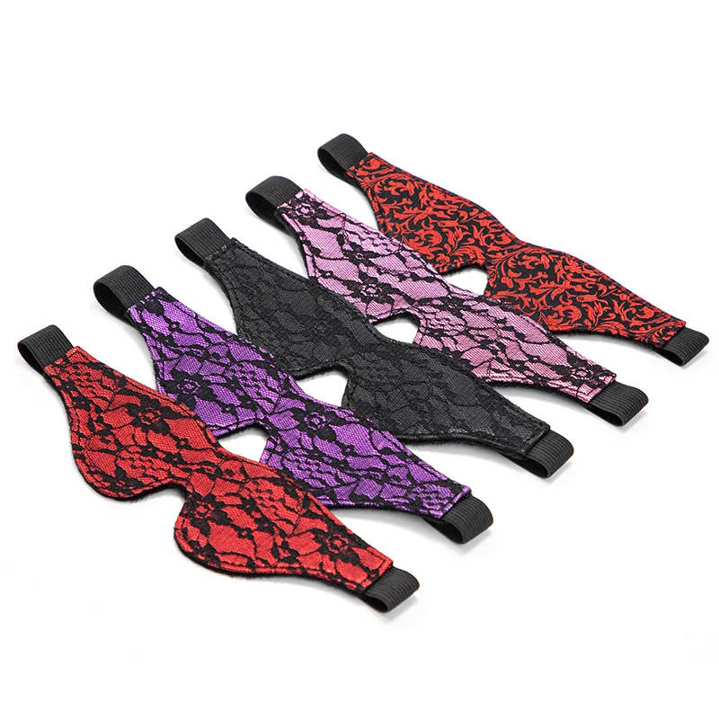 Bondage Lace Eye Mask Blindfold – Elegant BDSM Masquerade Accessory