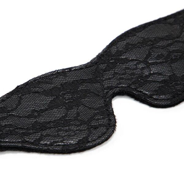 Bondage Lace Eye Mask Blindfold – Elegant BDSM Masquerade Accessory