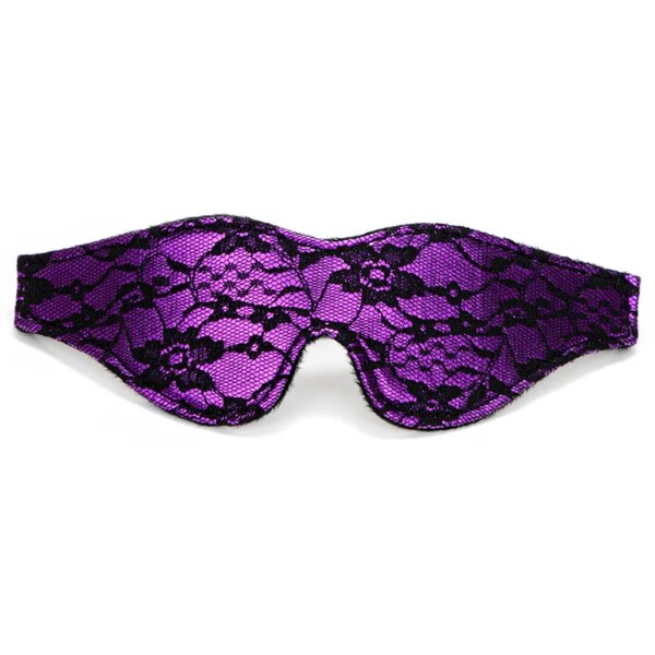 Bondage Lace Eye Mask Blindfold – Elegant BDSM Masquerade Accessory