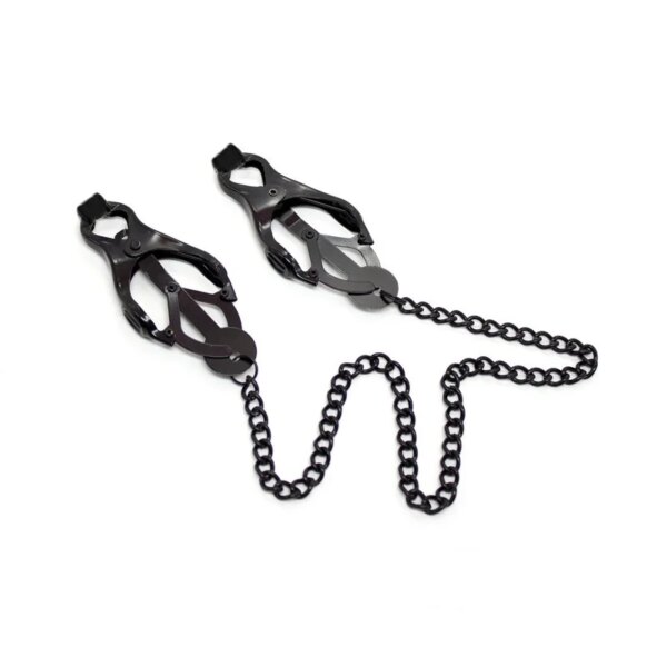 Metal Nipple Clamps Clips with Chain Clitoris Stimulator for women’s intimate play