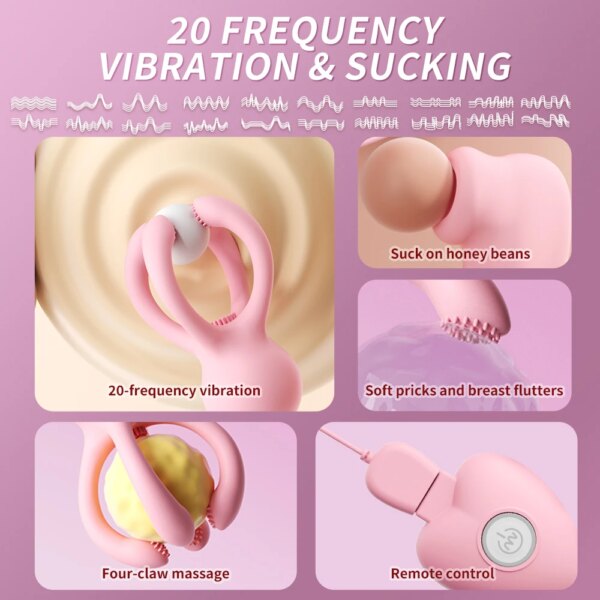 Nipple Vibrator for Women – Breast Massage Clamp Enhancer
