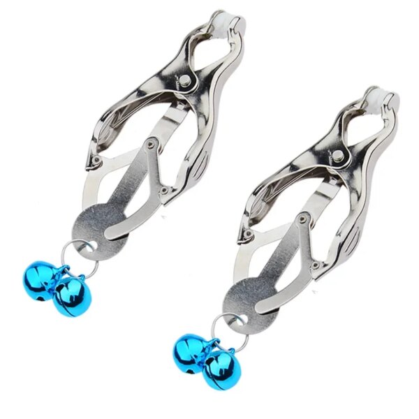 NEW Steel Clover Nipple Clamps – durable bondage gear for women’s wellness and intimacy