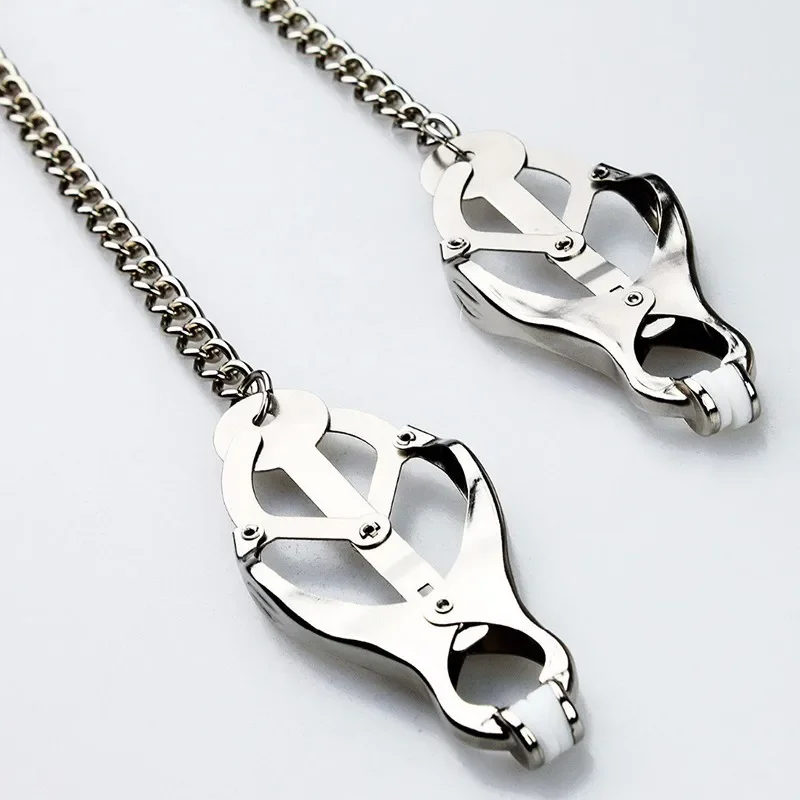 NEW Steel Clover Nipple Clamps – durable bondage gear for women’s wellness and intimacy