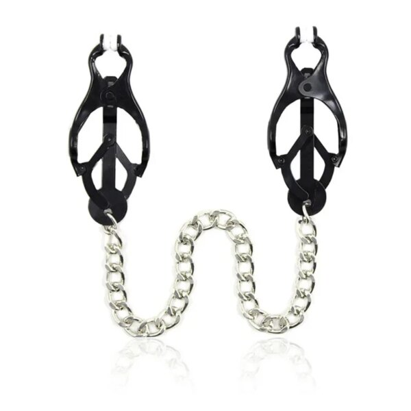 NEW Steel Clover Nipple Clamps – durable bondage gear for women’s wellness and intimacy
