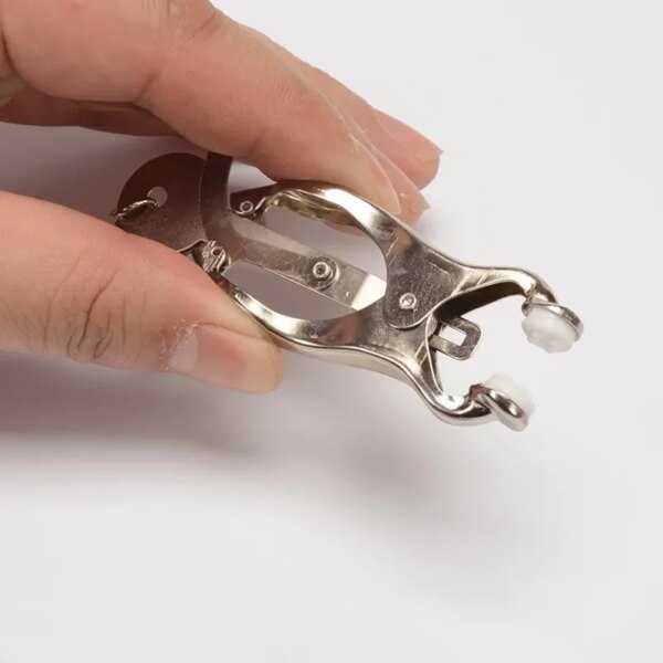 NEW Steel Clover Nipple Clamps – durable bondage gear for women’s wellness and intimacy