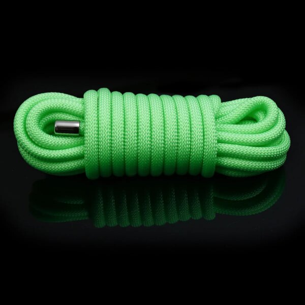 5m/10m luminous polyester bondage rope for female BDSM play and adult role-playing