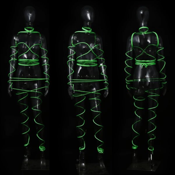 5m/10m luminous polyester bondage rope for female BDSM play and adult role-playing