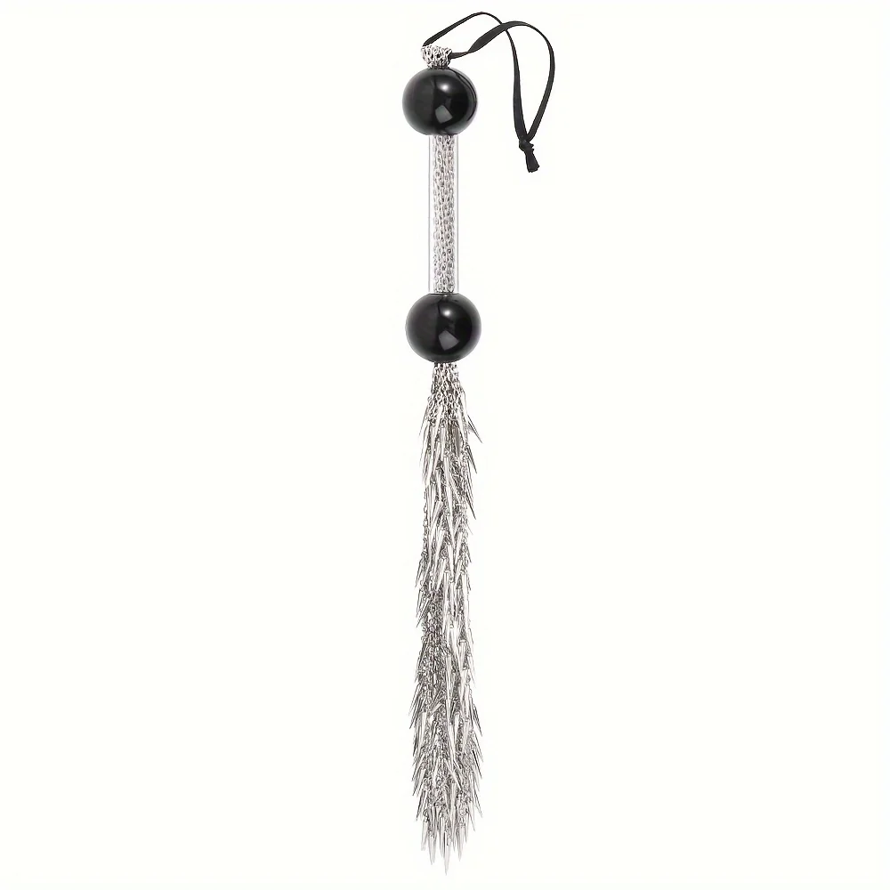 Metal Pepper Chain Whip with Restraints – BDSM toy for couples