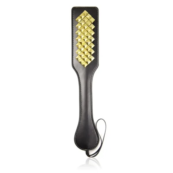 BDSM Leather Spanking Paddle Slapper with Rivets for Couples