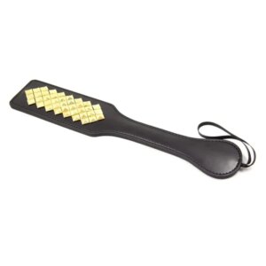 BDSM Leather Spanking Paddle Slapper with Rivets for Couples