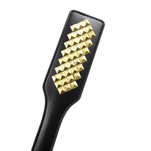BDSM Leather Spanking Paddle Slapper with Rivets for Couples