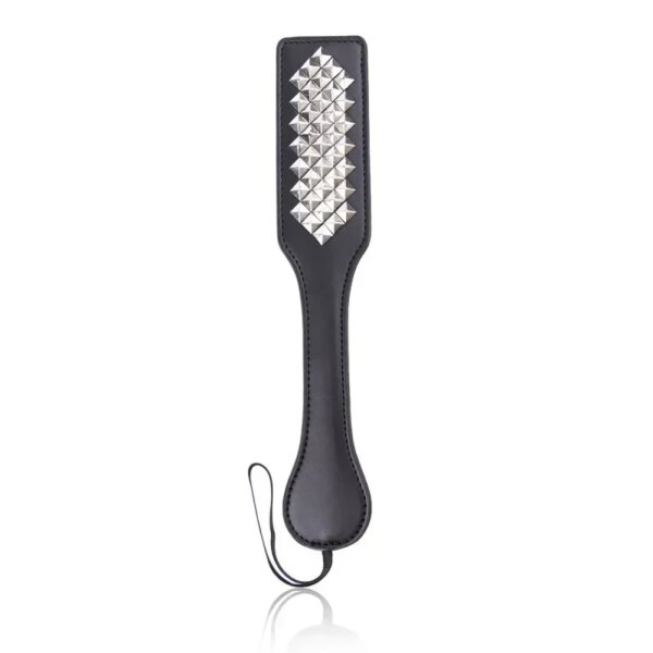 BDSM Leather Spanking Paddle Slapper with Rivets for Couples