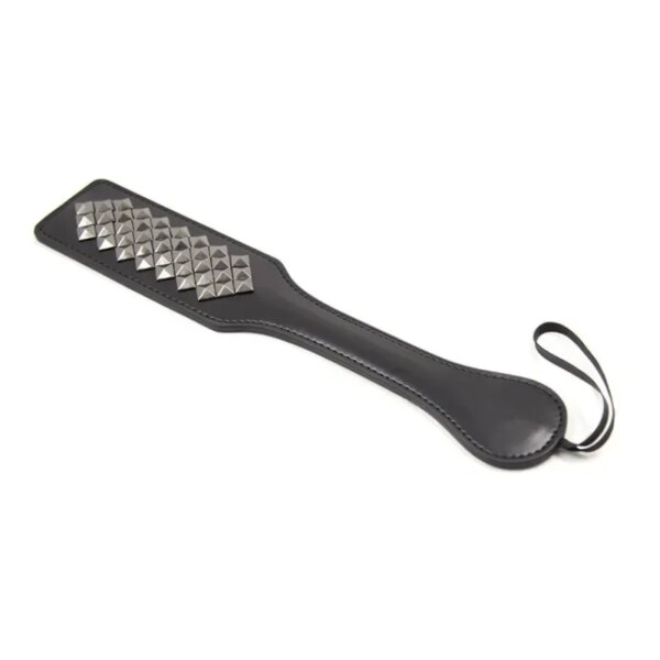 BDSM Leather Spanking Paddle Slapper with Rivets for Couples