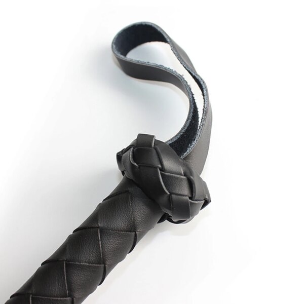 56.7 inch extra long BDSM whips for fetish couples on neutral background