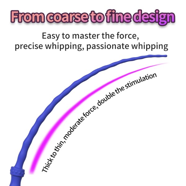 Silicone Tail Whip for couples cosplay & BDSM – soft silicone flogger accessory