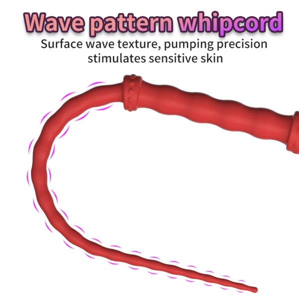 Silicone Tail Whip for couples cosplay & BDSM – soft silicone flogger accessory