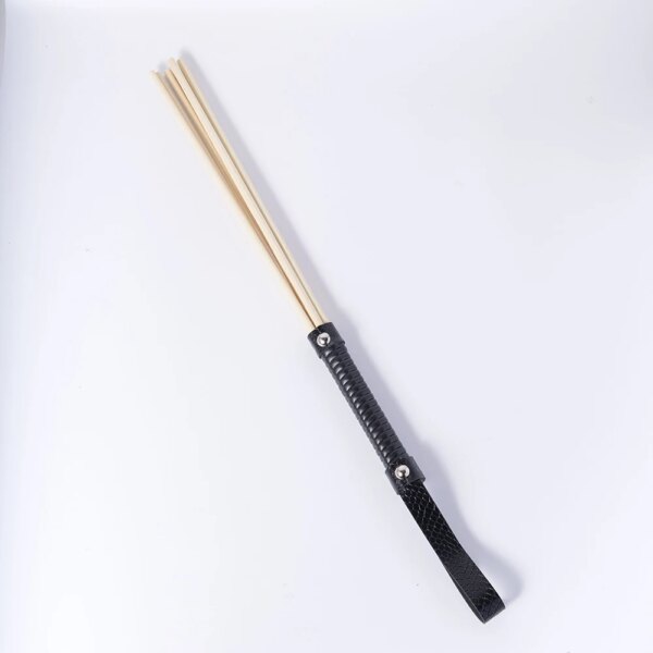 Adult Aex SM Products Black and Red Handle Queen Adjustment Tools Spanking Soft Wash Rattan Loose Whip for Women and Couple Play