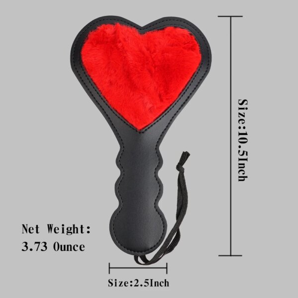 Leather Sex Spanking Paddle Heart-shaped Slapper for Couples