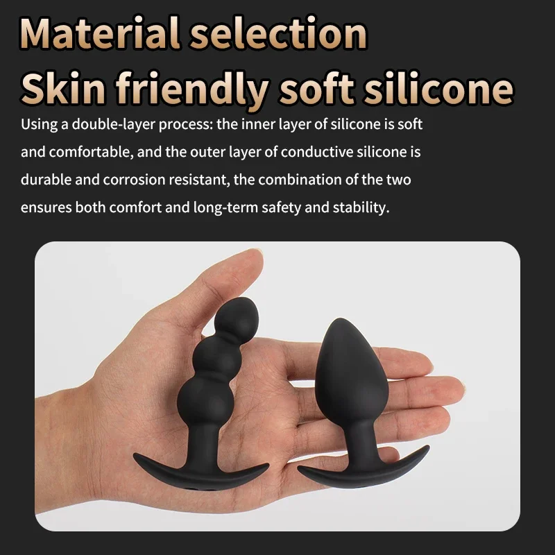 Pulse Electric Shock Anal Plug Beads Vagina Prostate Massager By Xlucia - Image 5