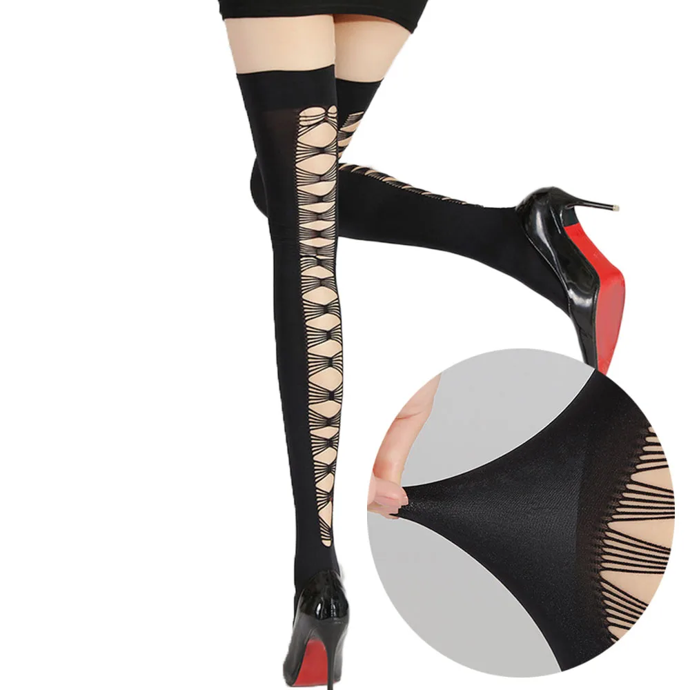 Sexy Thigh High Lace Mesh Pantyhose For Women In Fishnet Style By Xlucia