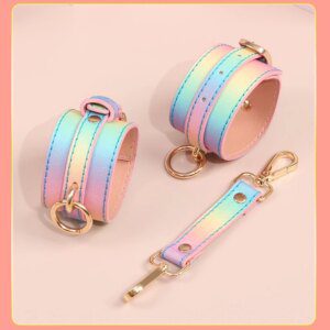 Rainbow handcuffs ankle cuff restraints by xlucia for sex play is best
