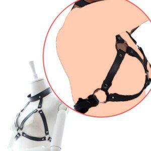 Open Cup Studded Erotic Harness By Xlucia For Bold Cage Bondage Fashion