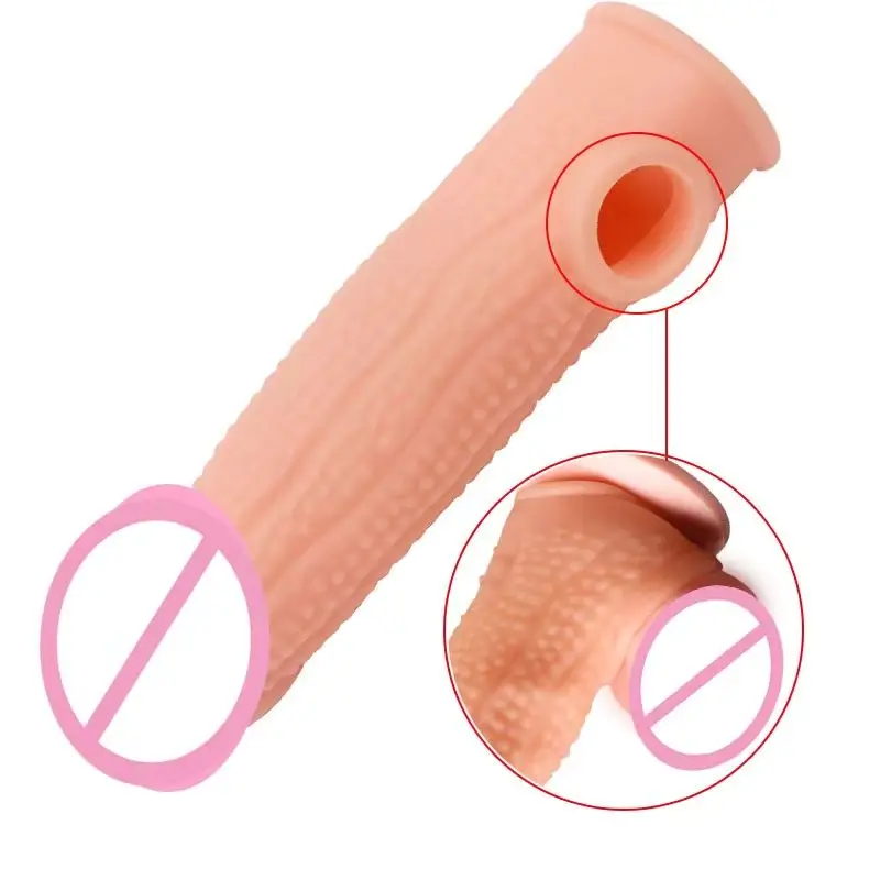 Premium Extra Realistic Texture Penis Sleeve with Ball Loop By Xlucia Now