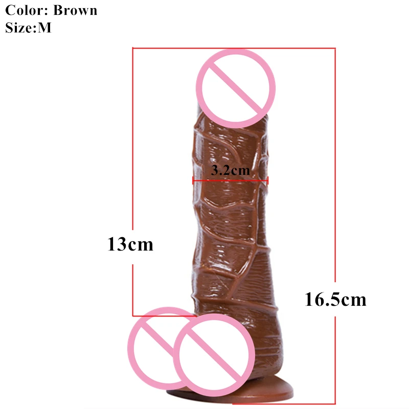 19cm Black Realistic Dildo with Sucker