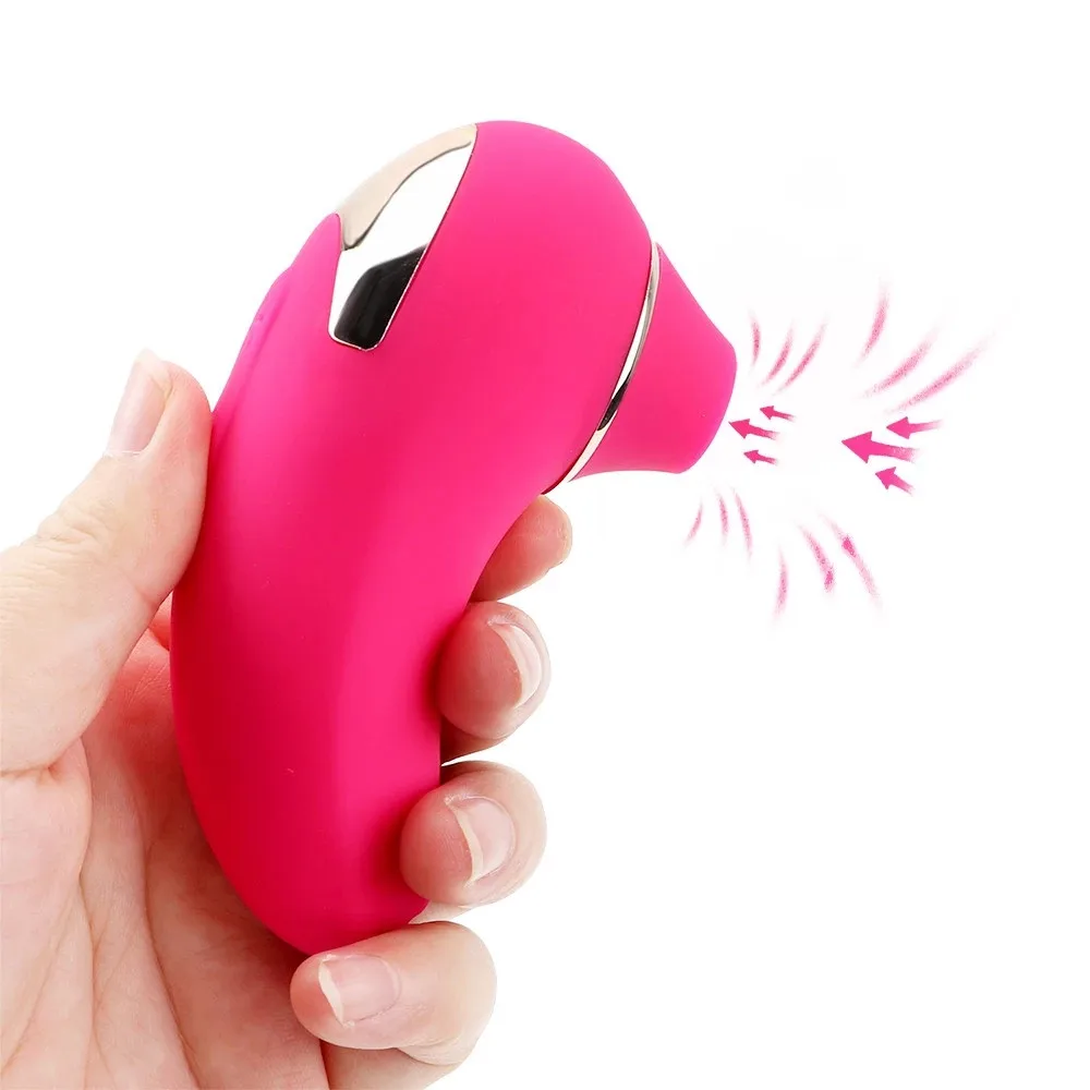 A sleek, ergonomic clitoral sucking vibrator for women featuring a specialized oral-style stimulation head.