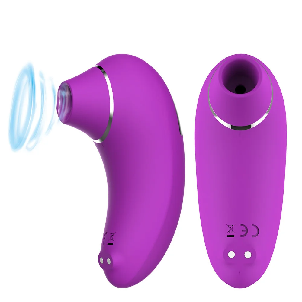 A sleek, ergonomic clitoral sucking vibrator for women featuring a specialized oral-style stimulation head.