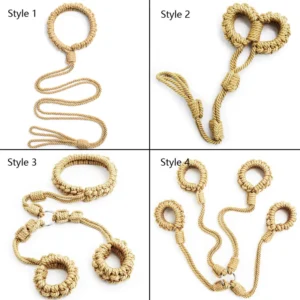 High-quality Soft Cotton BDSM Bondage Rope for Slave Play by Xlucia - Premium Braided Texture for Sensual Restraint.