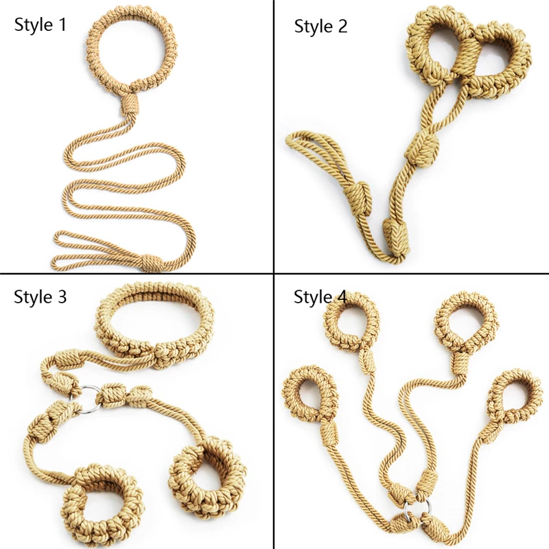 High-quality Soft Cotton BDSM Bondage Rope for Slave Play by Xlucia - Premium Braided Texture for Sensual Restraint.