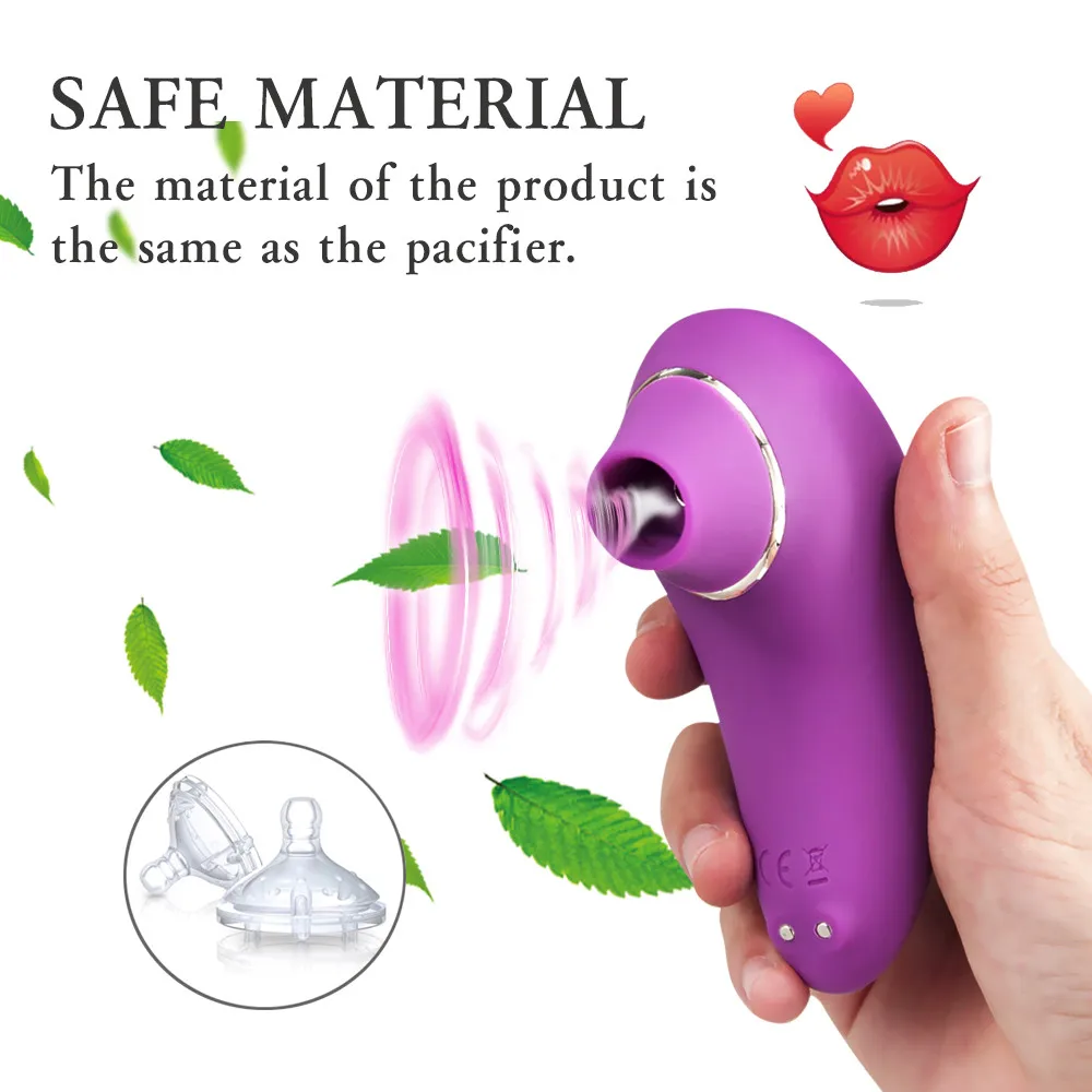 A sleek, ergonomic clitoral sucking vibrator for women featuring a specialized oral-style stimulation head.