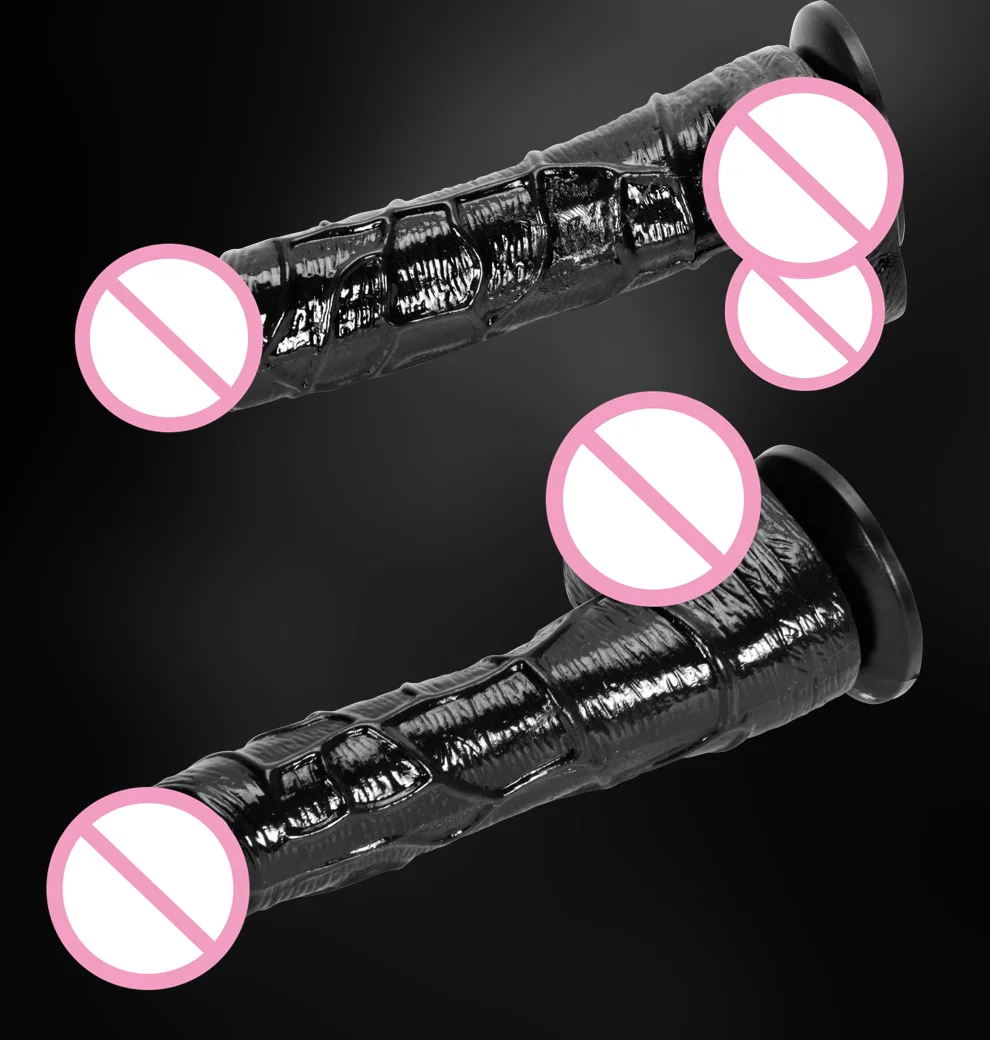 19cm Black Realistic Dildo with Sucker