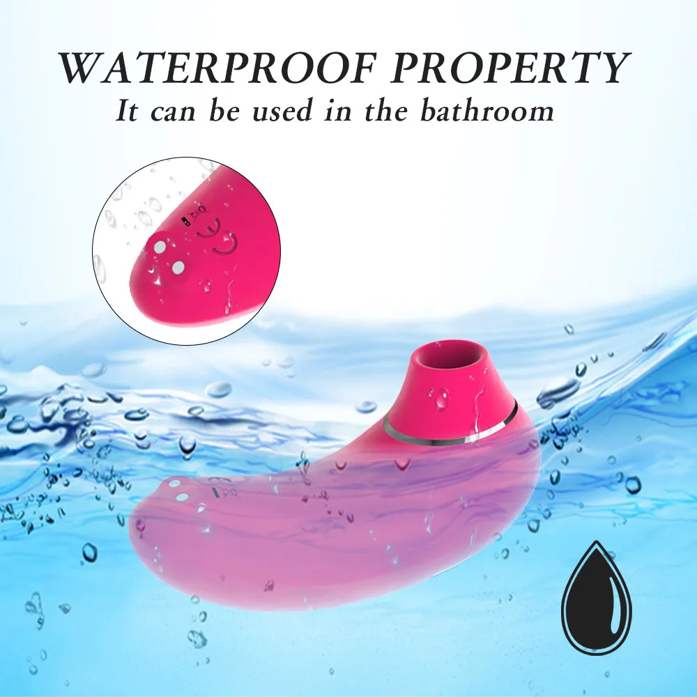 A sleek, ergonomic clitoral sucking vibrator for women featuring a specialized oral-style stimulation head.