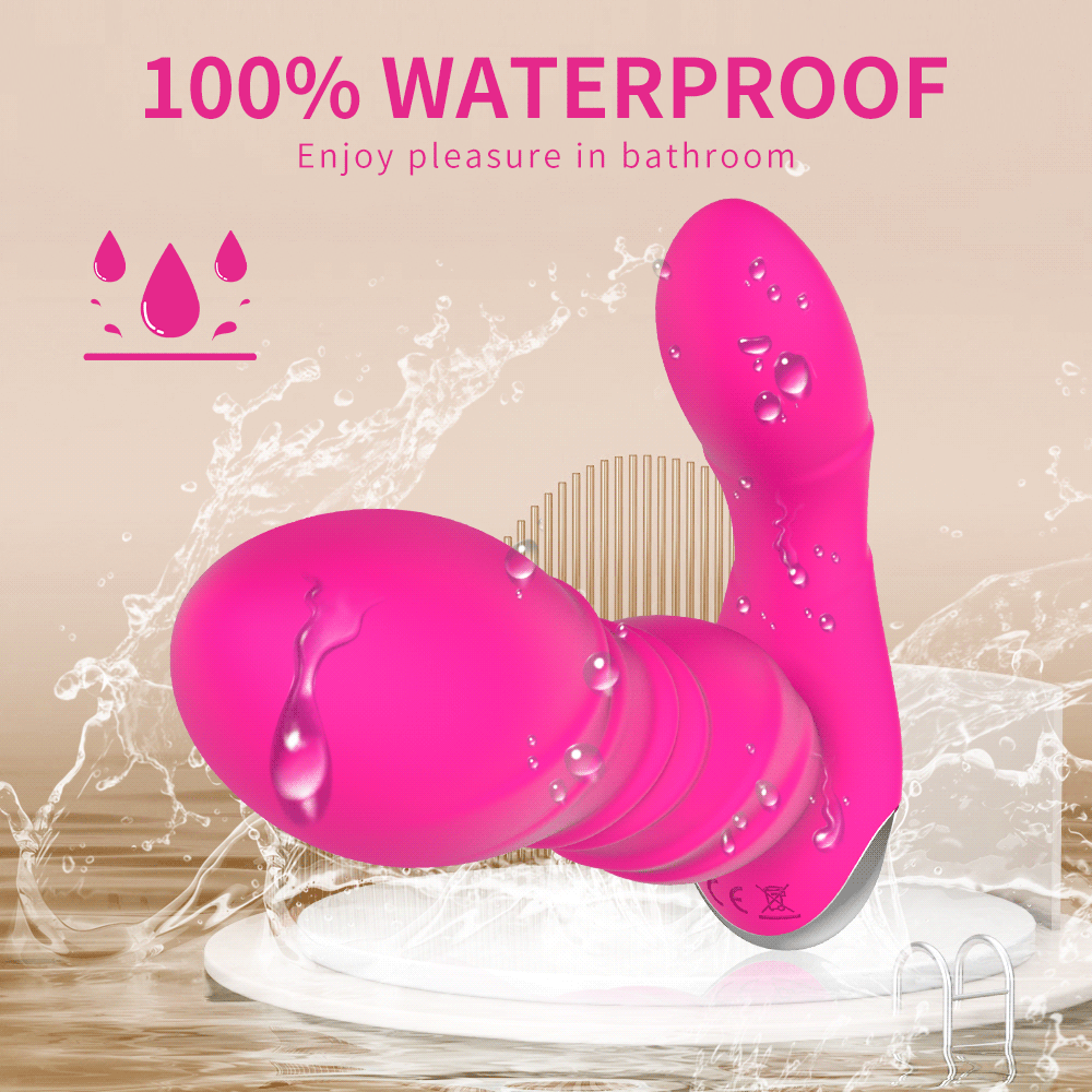 A sleek, ergonomic wearable panty vibrator with app control connectivity for discreet pleasure.