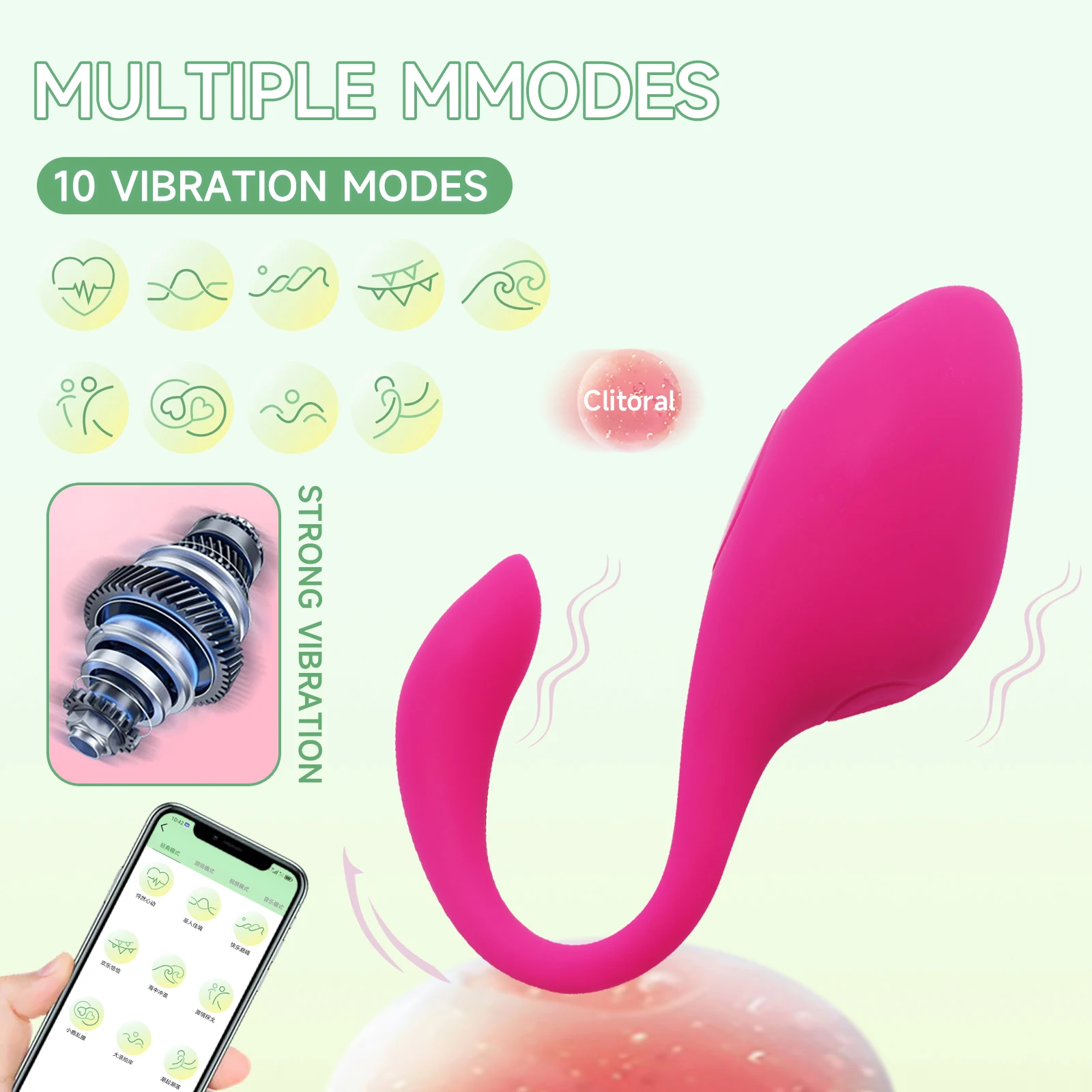 Pink wearable vibrating egg massager with a sleek wireless remote control.