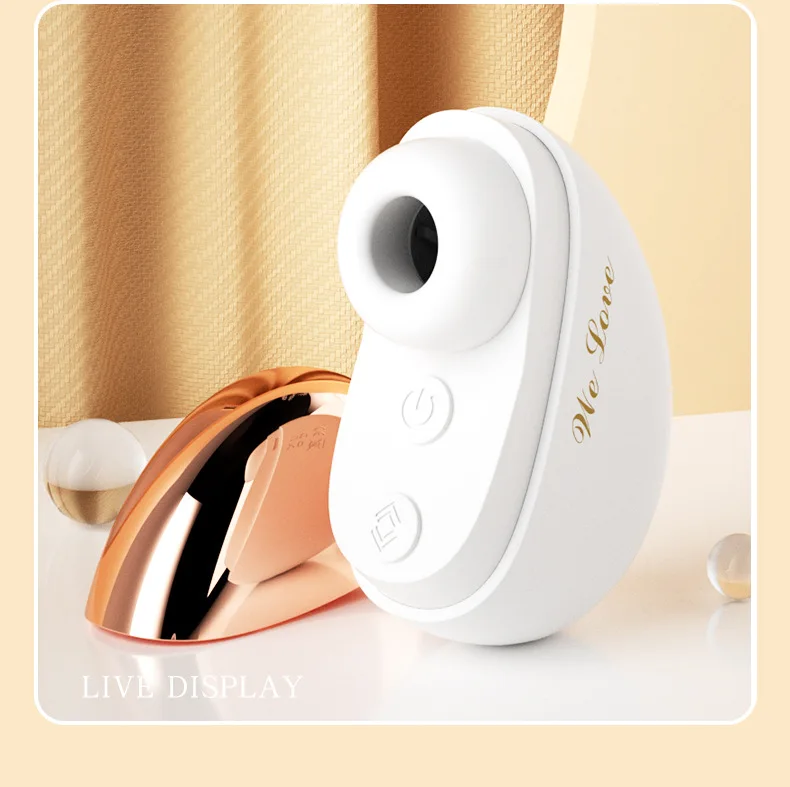 A sleek, soft silicone clitoral sucking stimulator with oral vacuum technology and G-spot vibration features.