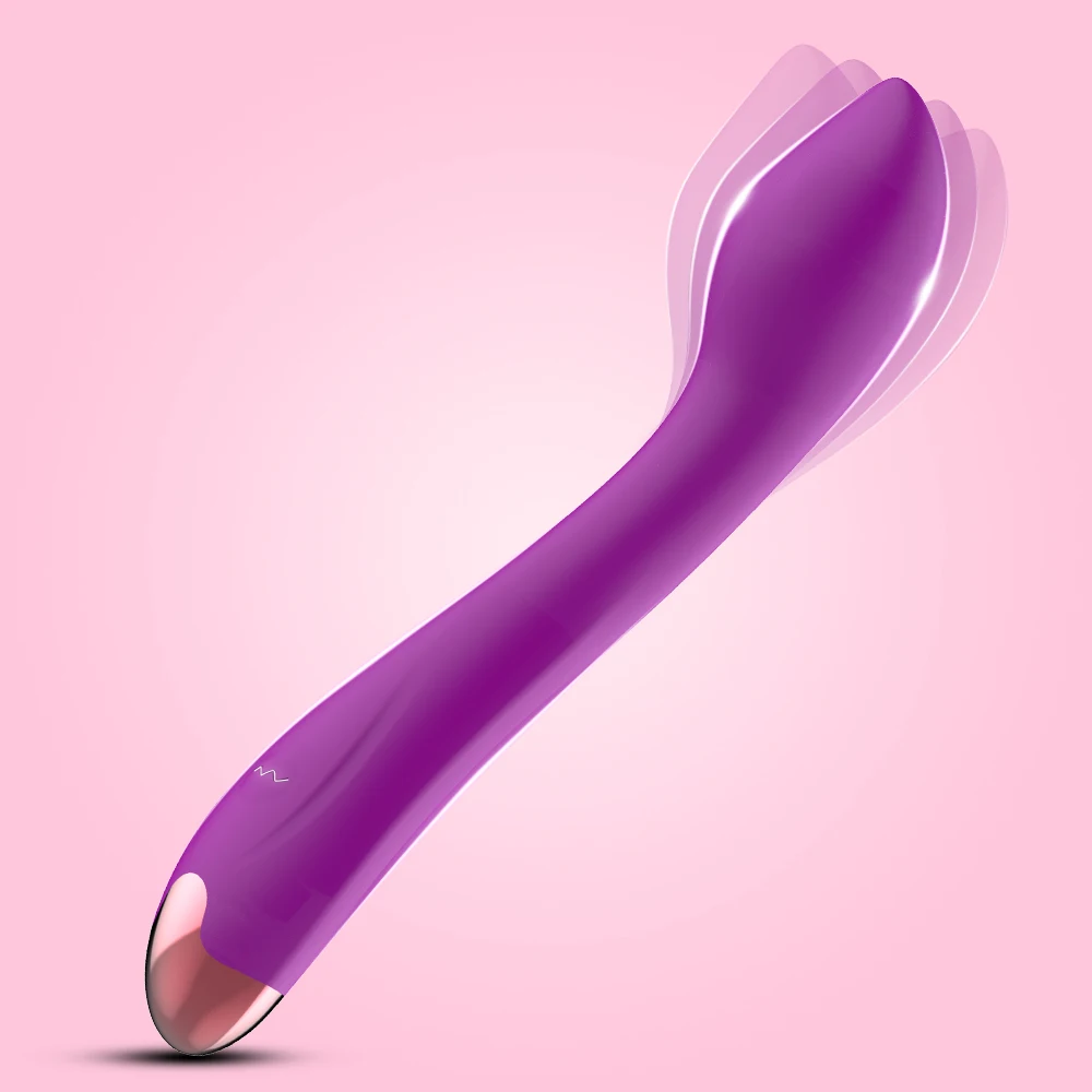 A sleek, ergonomic finger dildo vibrator designed for clitoral and G-spot stimulation.