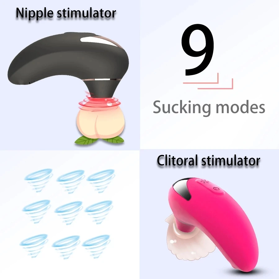 A sleek, ergonomic clitoral sucking vibrator for women featuring a specialized oral-style stimulation head.