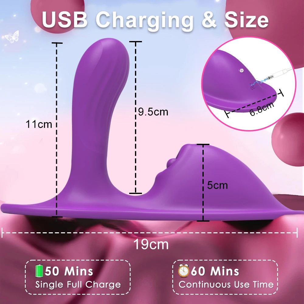 A sleek, black ergonomic sit and ride vibrator with an integrated anal plug and vaginal stimulator, highlighting its modern APP-controlled interface.