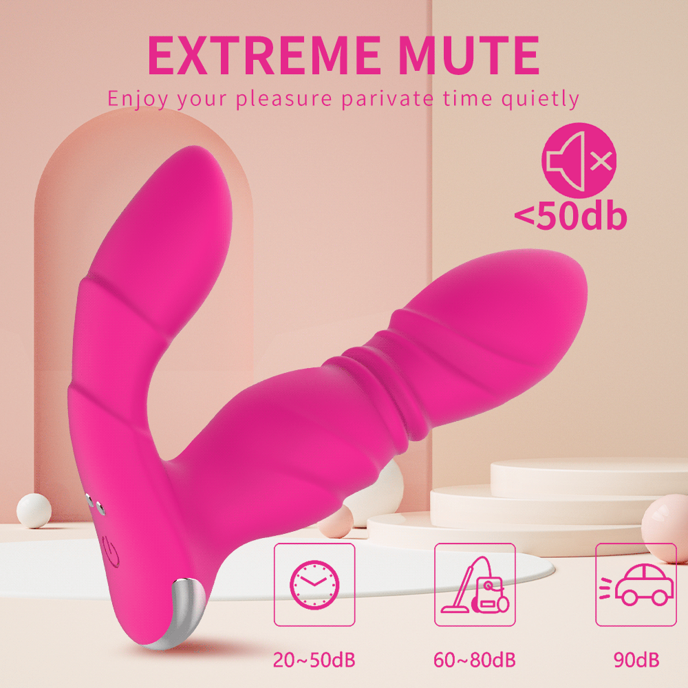 A sleek, ergonomic wearable panty vibrator with app control connectivity for discreet pleasure.