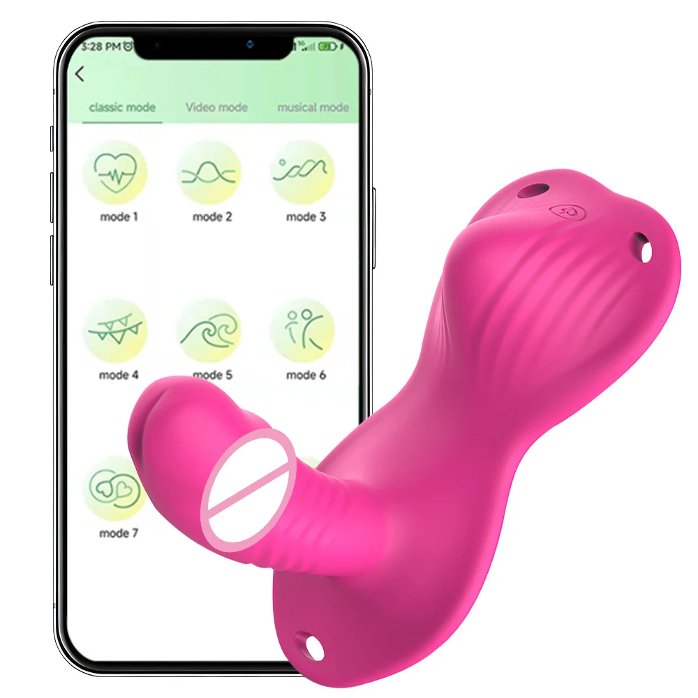 A sleek, black ergonomic sit and ride vibrator with an integrated anal plug and vaginal stimulator, highlighting its modern APP-controlled interface.
