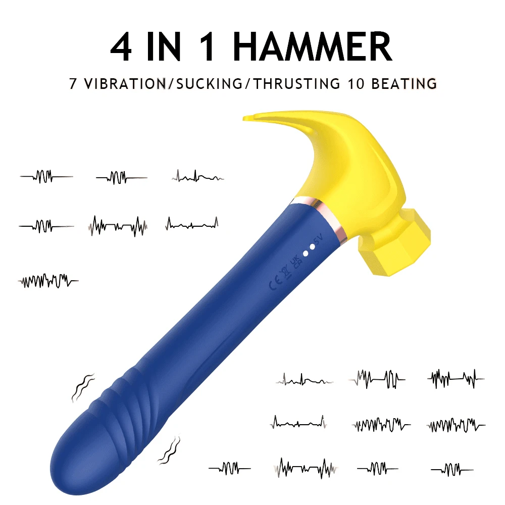 4 in 1 Licking Thrusting Dildo Vibrator for Woman with Clitoral Sucking and G-Spot Stimulation features.