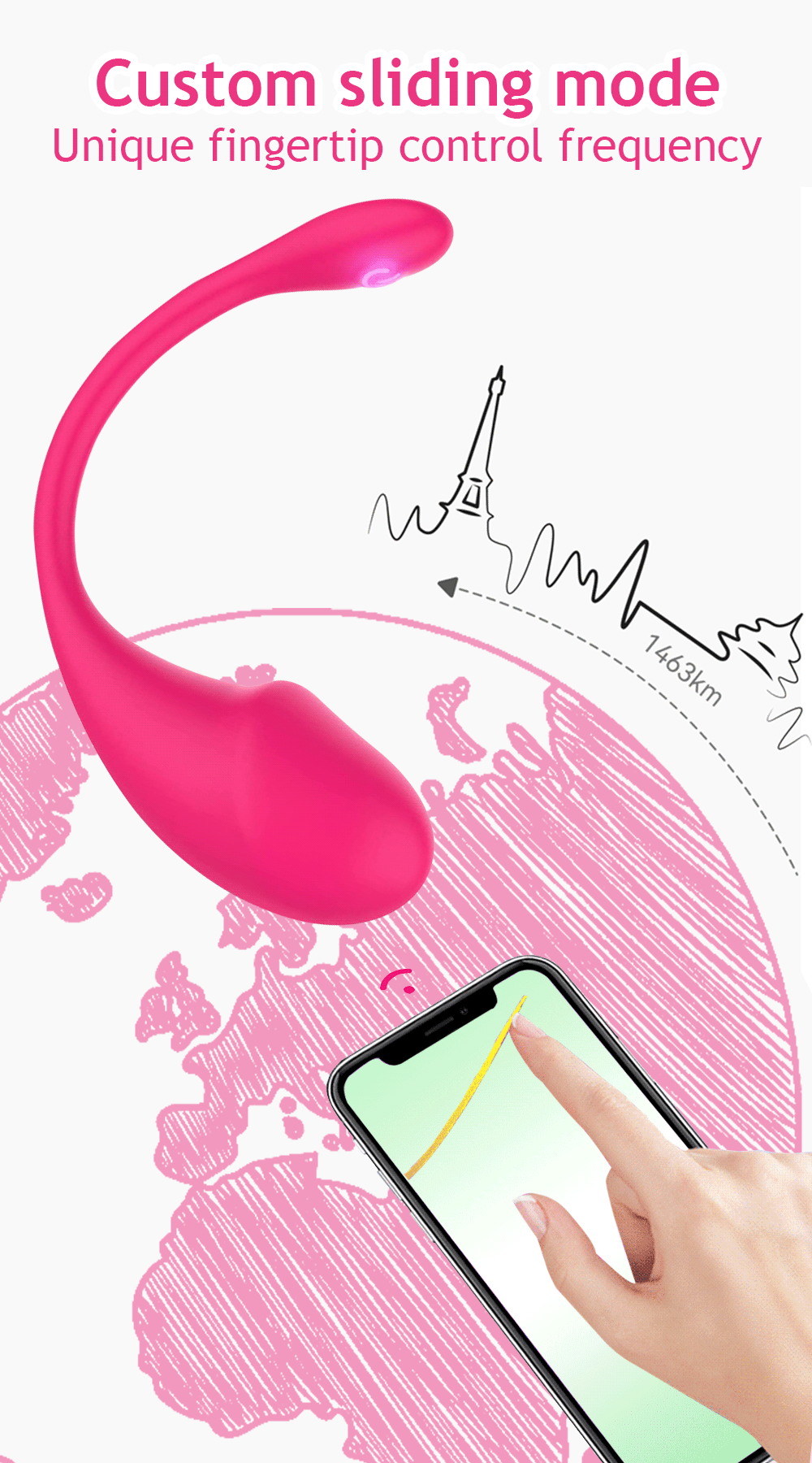 Xlucia Bluetooth vibrating egg for women.