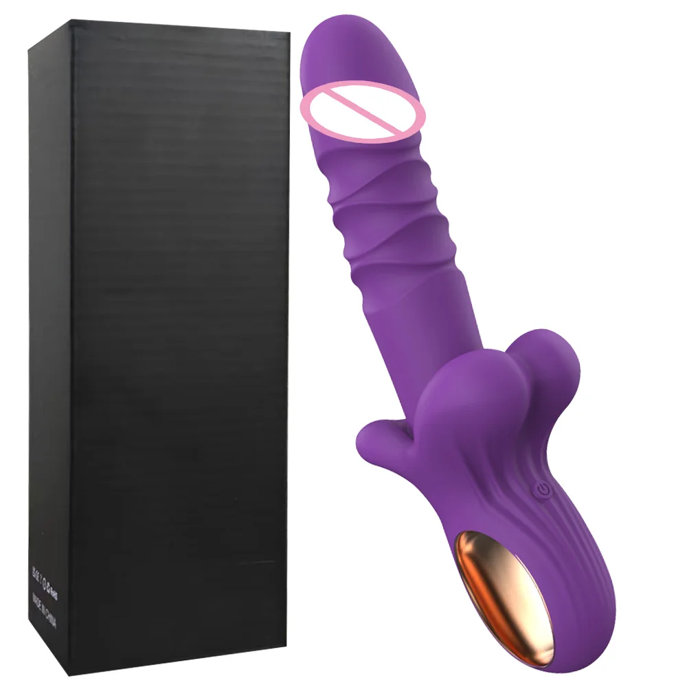 A sleek, mouth-shaped thrusting dildo vibrator designed for G-spot, clitoral, and anal stimulation for couples.