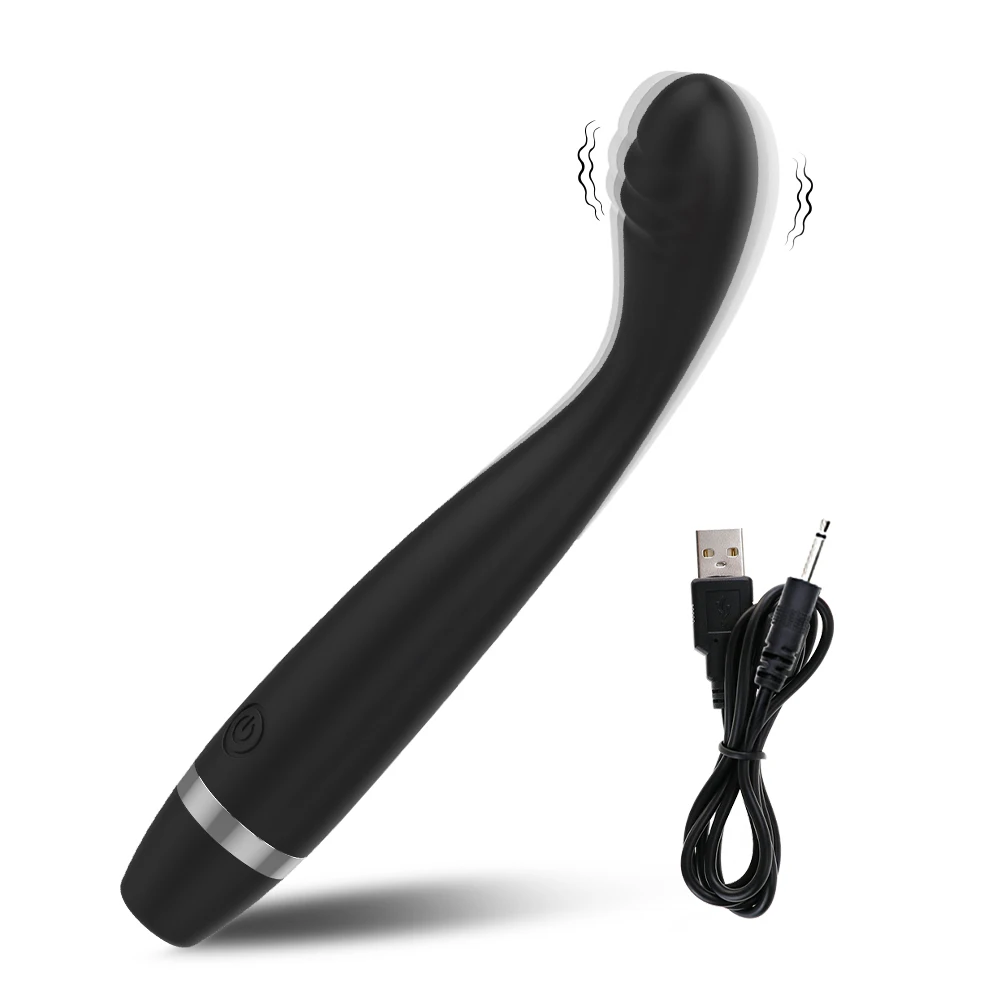 A sleek, ergonomic finger dildo vibrator designed for clitoral and G-spot stimulation.