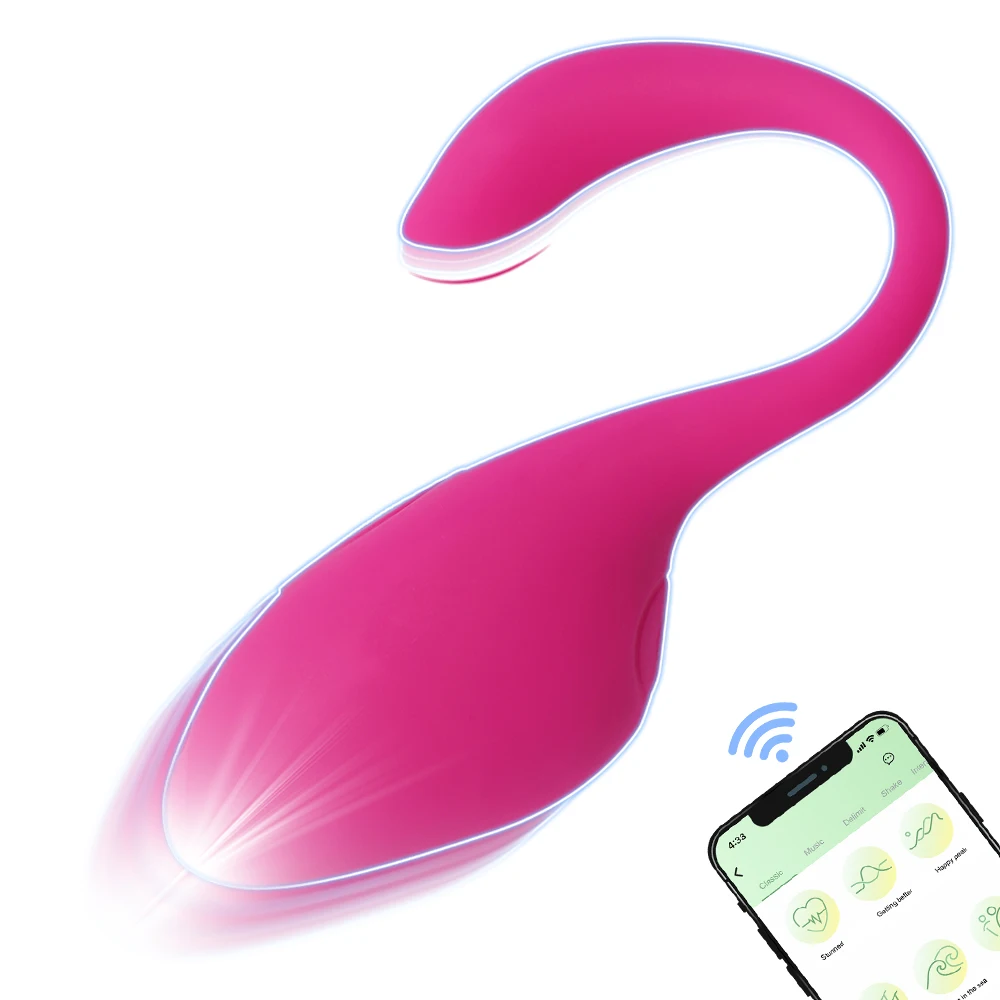 Pink wearable vibrating egg massager with a sleek wireless remote control.